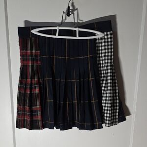 Zara Multi-Patterned Mini Skirt - Red, Black, White